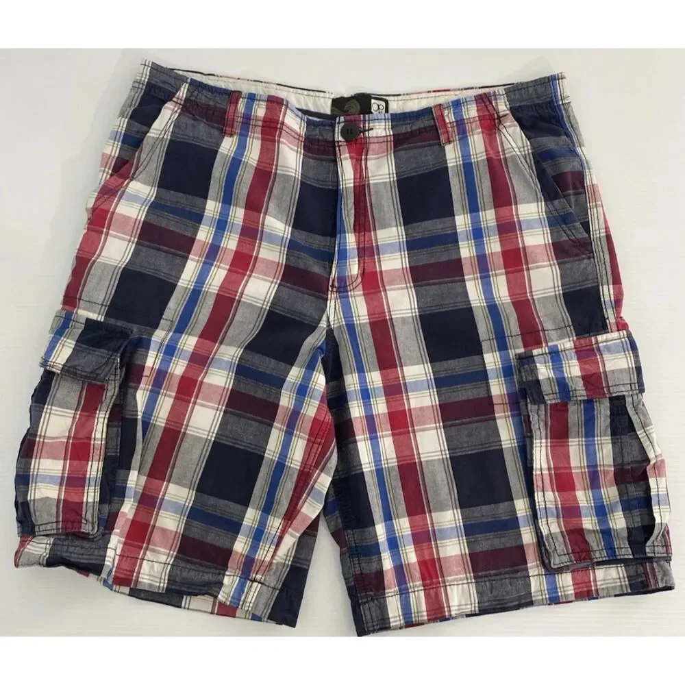 OP Cargo Short 100% Cotton Golf Preppy Men's Size 38 Y2K - Picture 2 of 9